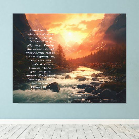 Tal von Baca Canvas Print Leinwanddruck (Insitu (Holzboden))