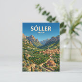 Tal von Sóller Spanien Postkarte (Stehend Vorderseite)