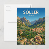 Tal von Sóller Spanien Postkarte (Vorne/Hinten)