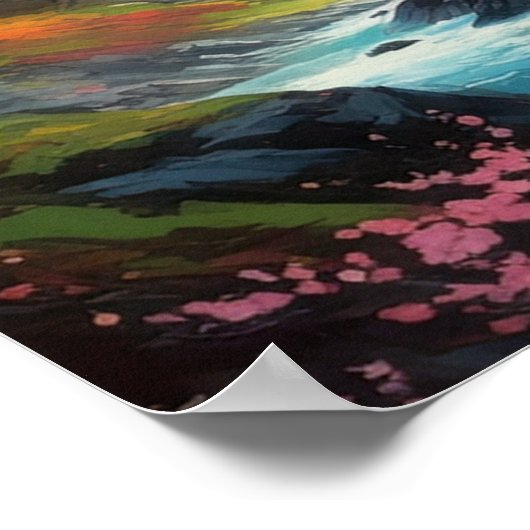 Tal-Whisper, kleiner Wasserfall Poster (Ecke)