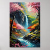 Tal-Whisper, kleiner Wasserfall Poster (Vorne)