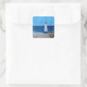 Talacre Lighthouse Quadratischer Aufkleber (Tasche)