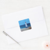 Talacre Lighthouse Quadratischer Aufkleber (Umschlag)