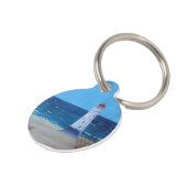 Talacre Lighthouse Schlüsselring Haustiermarke (Seite)