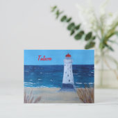 Talacre Lighthouse Wales Postkarte (Stehend Vorderseite)