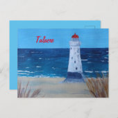 Talacre Lighthouse Wales Postkarte (Vorne/Hinten)