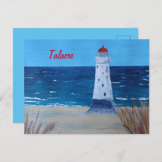 Talacre Lighthouse Wales Postkarte (Vorne/Hinten)