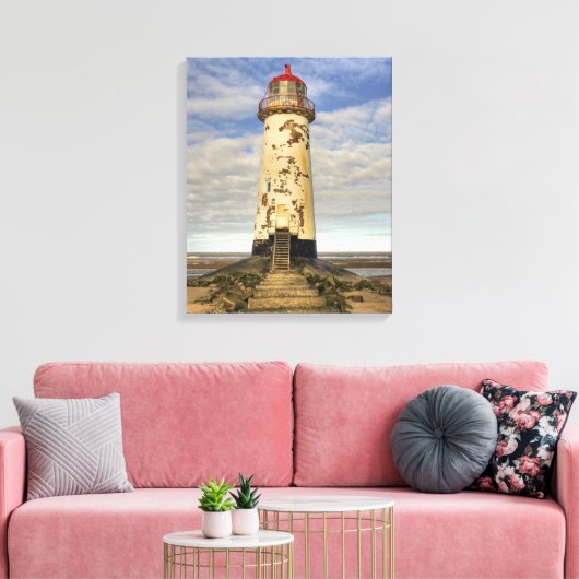 Talacre The Point of Ayr Lighthouse Leinwand (Insitu (Wohnzimmer))