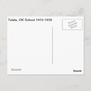 Talala, OK School 1910-1939 Postkarte