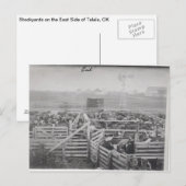 Talala, OK Stockyards auf Ostseite Postkarte (Vorne/Hinten)
