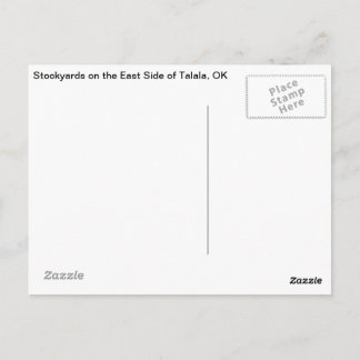 Talala, OK Stockyards auf Ostseite Postkarte