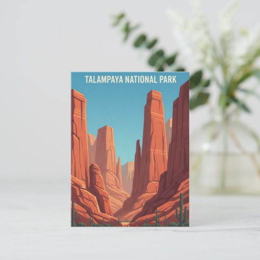 Talampaya National Park Argentina Travel Postkarte (Stehend Vorderseite)