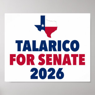 Talarico für den Senat 2026 Wahl Texas Poster