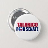 Talarico für den Senat Texas Wahl 2026 Button (Vorne & Hinten)