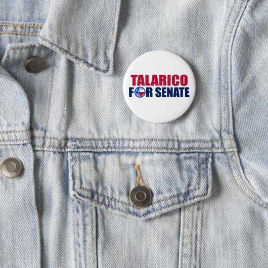 Talarico für den Senat Texas Wahl 2026 Button (Beispiel)