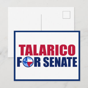 Talarico für den Senat Texas Wahl 2026 Postkarte