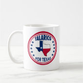 Talarico für Texas Rot Weiß Blau Wahl Kaffeetasse (Links)
