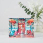 Talat Noi Postkarte (Stehend Vorderseite)