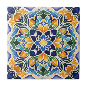 Talavera Azulejo blaue Fliese Geschenke vintage me