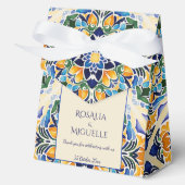 Talavera azulejo blaue Kachel Vintag mexikanische  Geschenkschachtel (Vorderseite)