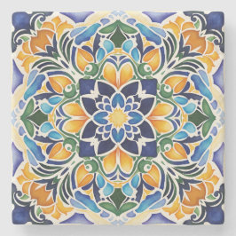 Talavera azulejo blauen Fliesen bevorzugt Vintag m Steinuntersetzer