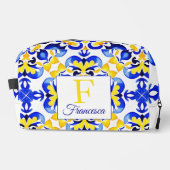 Talavera azulejo blauen Fliesen Bräunungsgeschenke Waschbeutel (Vorderseite)