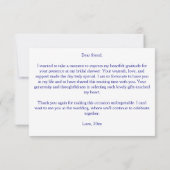 Talavera azulejo blauen Fliesen Mexikanisches Brau Dankeskarte (Rückseite)