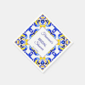 Talavera azulejo blauen Fliesen Mexikanisches Brau Serviette (Ecke)