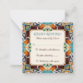 Talavera azulejo Tile Vintag mexikanische Hochzeit Mitteilungskarte (Vorderseite)