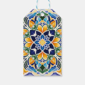 Talavera azulejo Vintag mexikanische Gefallen Geschenkanhänger (Rückseite)