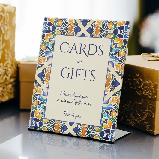 Talavera azulejo Vintage Fliesen Tisch Sockelschild