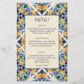 Talavera azulejo Vintage Fliesenkarte (Vorderseite)