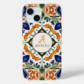 Talavera Azulejo Vintage mexikanische Fliesen-Mono Case-Mate iPhone Hülle (Rückseite)