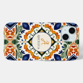 Talavera Azulejo Vintage mexikanische Fliesen-Mono Case-Mate iPhone Hülle (Rückseite (Horizontal))