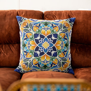 Talavera azulejo Vintages mexikanisches Muster Kissen