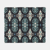Talavera Azulejos marokkanisches Tile-Mosaik Fleecedecke (Vorderseite (Horizontal))