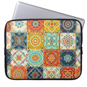 Talavera, Azulejos, türkische Mosaiktapete. Laptopschutzhülle