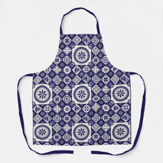 Talavera-Blaufliese Schürze (Vorderseite)