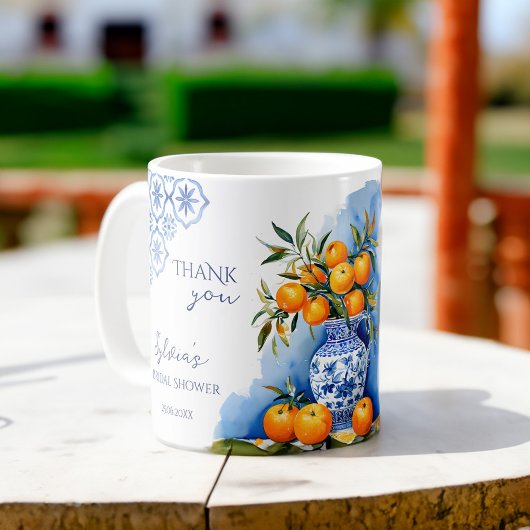 Talavera blue citrus Brautparty bevorzugt Preise Kaffeetasse