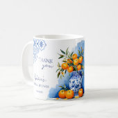 Talavera blue citrus Brautparty bevorzugt Preise Kaffeetasse (Vorderseite Links)