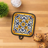 Talavera Daisy Tile Topflappen (Oben Unten)