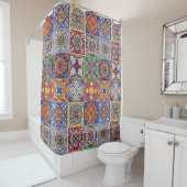 Talavera Design-1 Duschvorhang (Beispiel)
