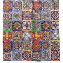 Talavera Design-1 Duschvorhang