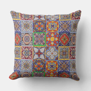 Talavera Design-1 Throw Pillow Kissen