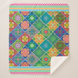 Talavera Design-2 Sherpa Blanket Sherpadecke