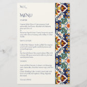 Talavera Fiesta mexikanisches Menü zum mediterrane (Vorderseite)