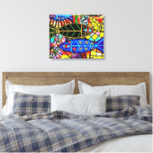 Talavera Fisch in Liebe Leinwand (Insitu (Schlafzimmer))
