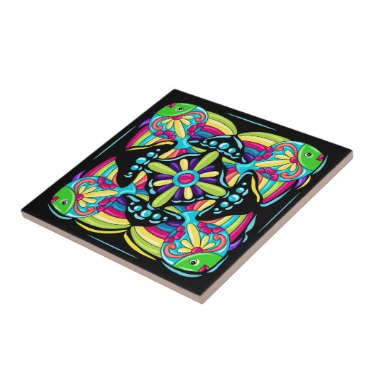 Talavera Fish Tile Design Fliese (Seite)