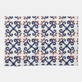 Talavera-Fliese Geschirrtuch in Blauem u. in (Horizontal)