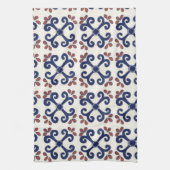 Talavera-Fliese Geschirrtuch in Blauem u. in (Vertikal)